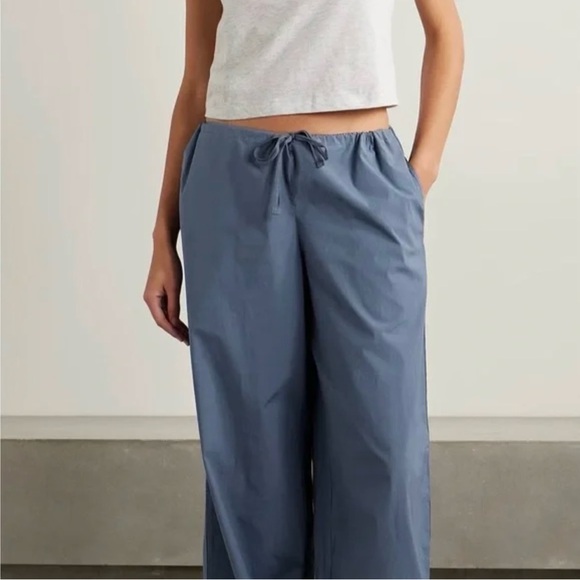 SKIMS Pants - Skims Cotton Poplin Wide-Leg Pants